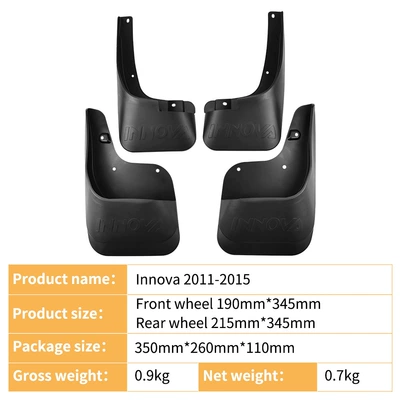 Suitable for Toyota innova Mudguard
