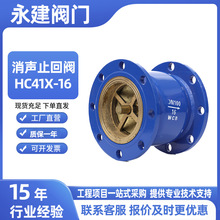 消声止回阀法兰HC41X-16球墨铸铁静音法兰阀门管道静音消声止回阀
