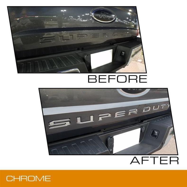 Suitable for 17-19 Ford SUPERDUTY tail box decals, 3D three-dimensional car logo modification decals