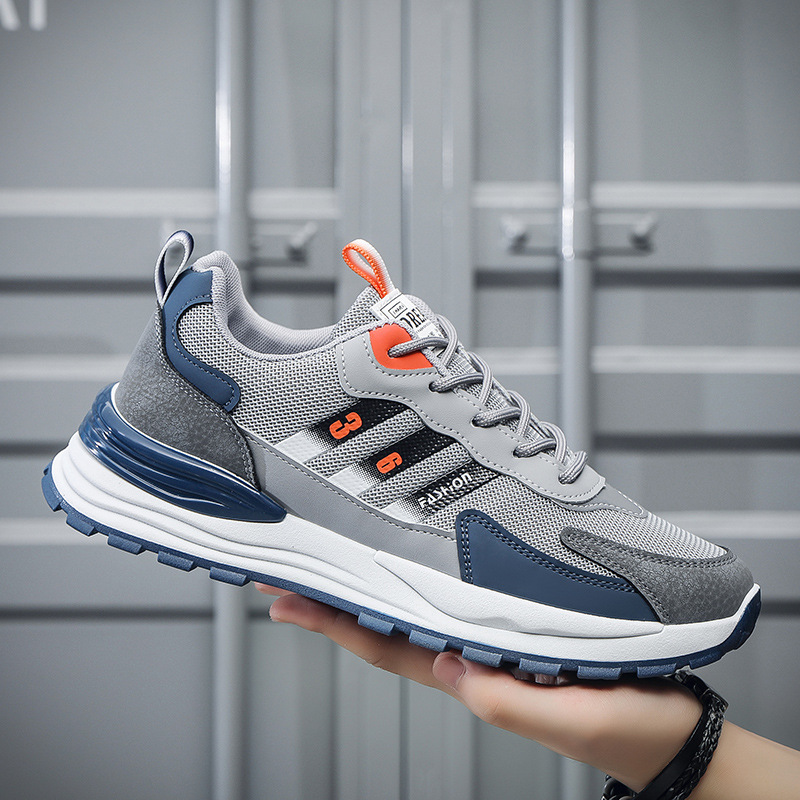 春夏新款男式青少年休闲运动跑步鞋开学装备温州男鞋厂家批发