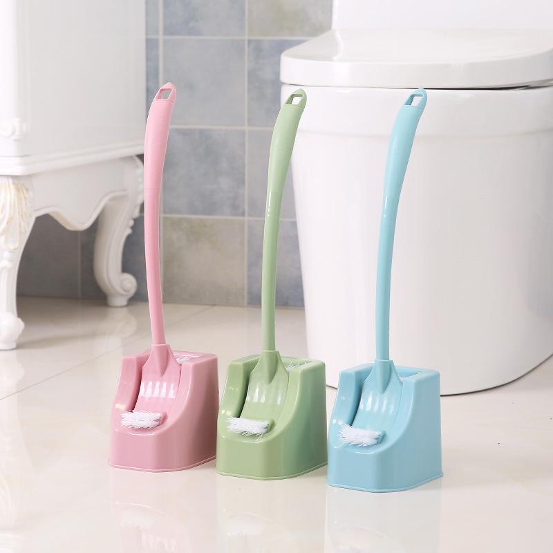 Household Toilet Brush Set Creative Bathroom Toilet Brush New Long Handle No Dead Ends Toilet Brush with Base