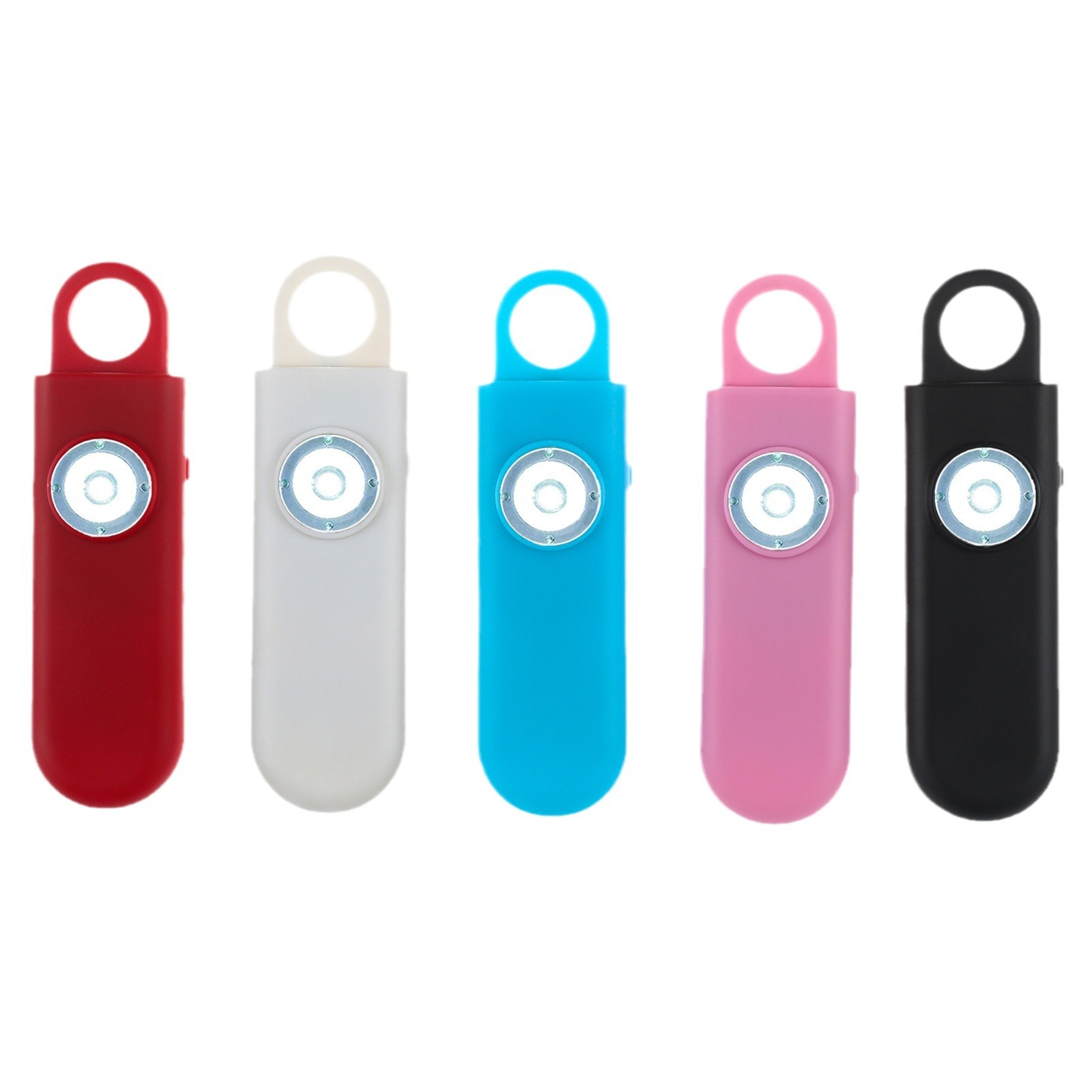 Alarma de Seguridad Personal Portátil con Luz LED y Llavero Antirrobo para Mujeres