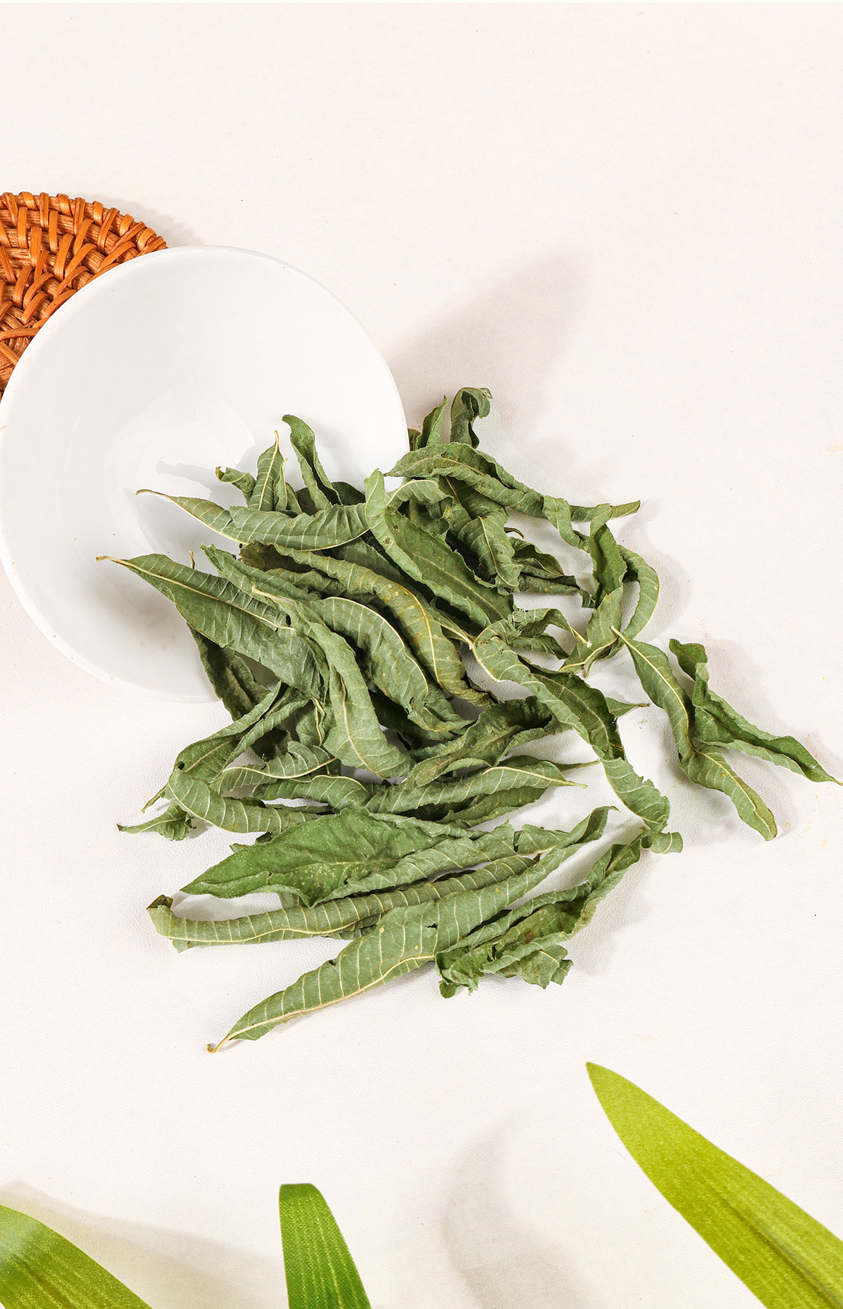 Lemon Verbena Herbal Tea (Aloysia citrodora) — Moroccan Dried Leaf & Stem, 100g in use