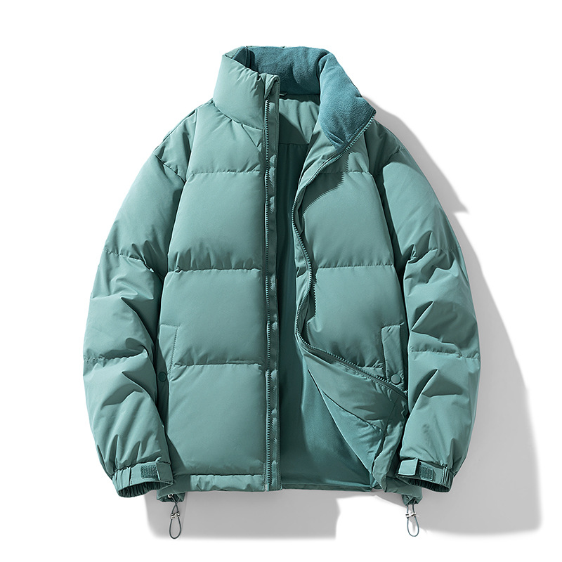 Chaqueta de plumón de gama alta para hombre con cuello alto grueso y cálido marca de marea chaqueta juvenil de plumón de pato blanco moda casual ropa de hombre de lujo ligero
