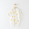 Demi-season cotton children's bodysuit for new born, pijama, clothing, 0-6 month