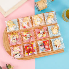 かわいい子猫包装袋牛圧延糖雪花ショートニング自粘袋祝日プレゼントキャンディーパーティーチョコレート包装袋