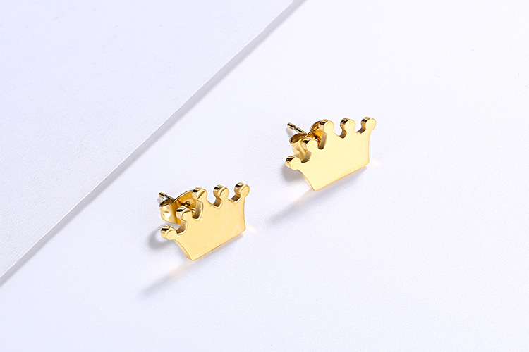 Fashion Geometric Stainless Steel No Inlaid 18K Gold Plated Earrings display picture 10