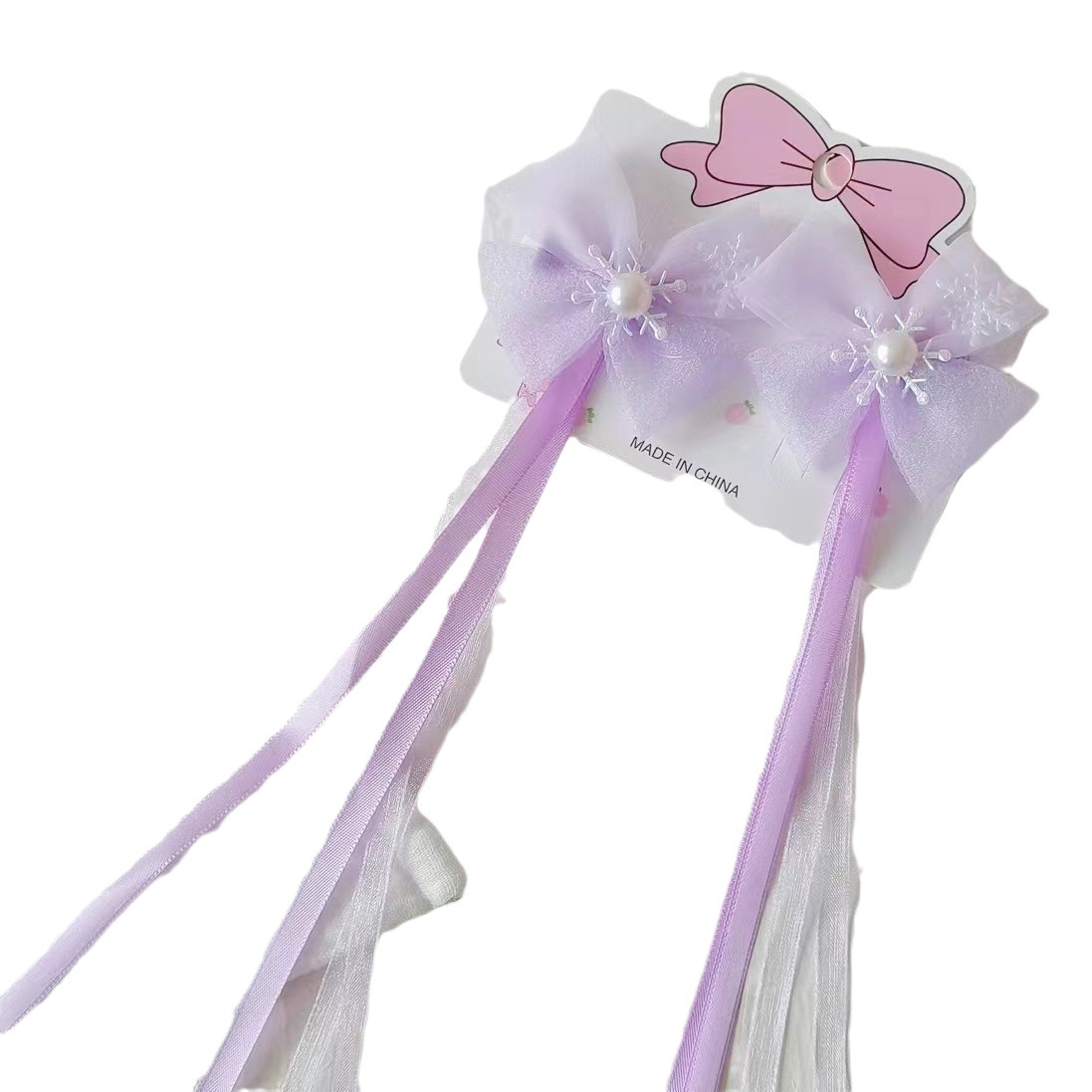 Niños Hanfu tocado tarjeta de pelo de viento chino super inmortal adornamiento de cabello de niñas bordilla clips de pelo bebé dulce contra clips