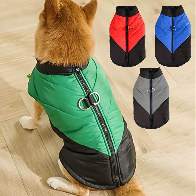 Amazon новая одежда для домашних собак утолщенная теплая цветная подходящая хлопковая жилетка на две ноги осенняя и зимняя одежда для собак