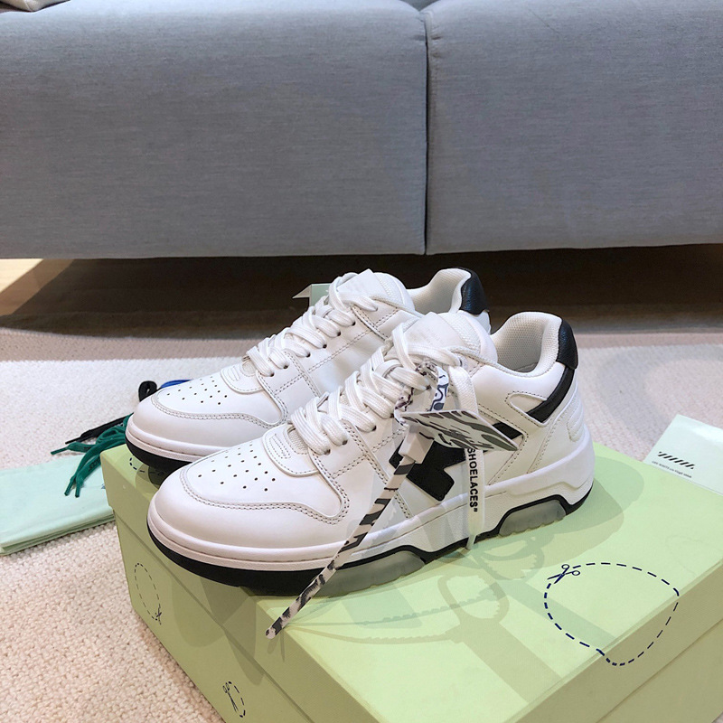 2022 nueva moda de zapatos de papá blanco ow flecha pareja zapatillas deportivas casual zapatos blancos de moda