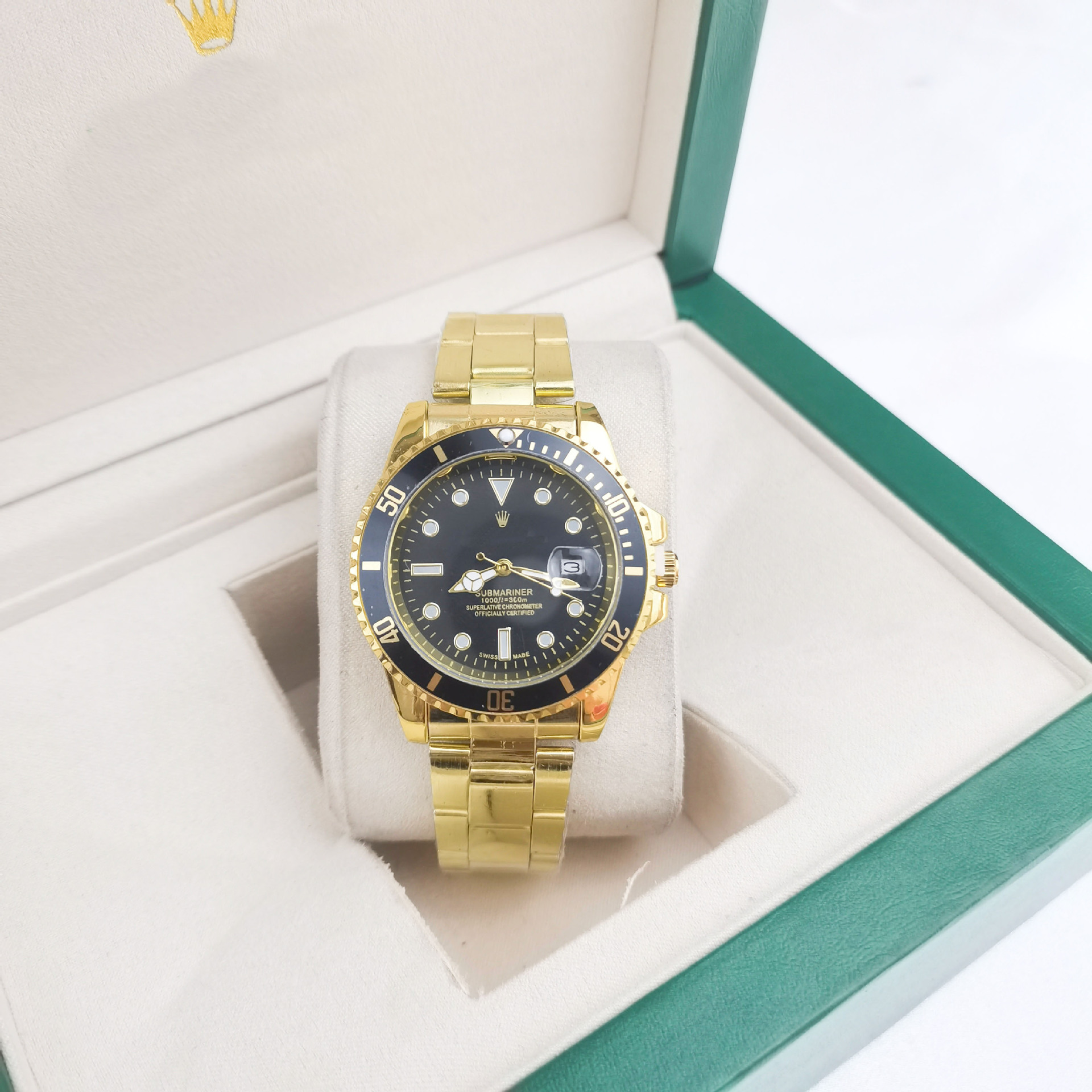 Gold strap black water ghost