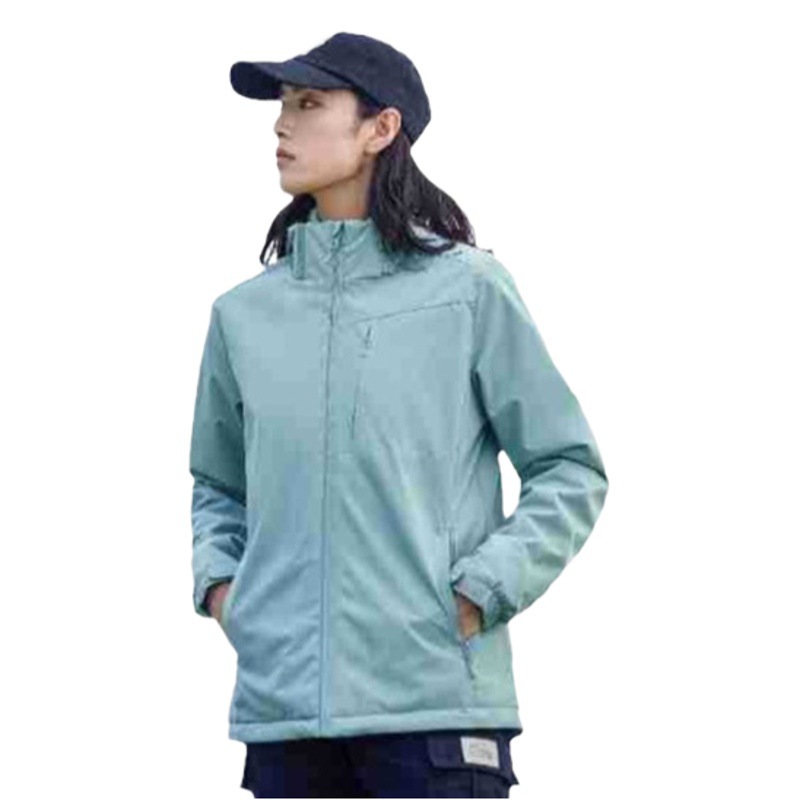 Chaqueta de overoles forrada de lana caliente personalizada equipo de empresa grupo de construcción de ropa al aire libre chaqueta engrosada logotipo personalizado