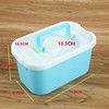 Laundry capsules, handheld transparent storage box for auto