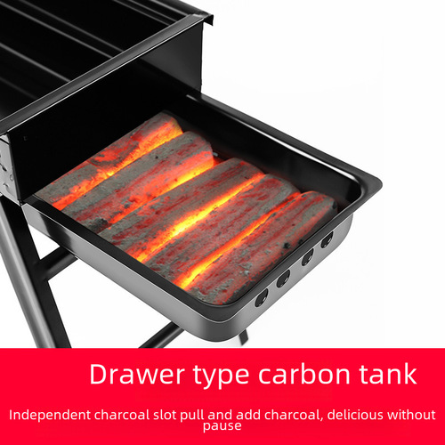 Folding BBQ Grill, Home Gathering Charcoal Grill, Outdoor Camping Meat Grill, Portable BBQ Grill, Gift Wholesale