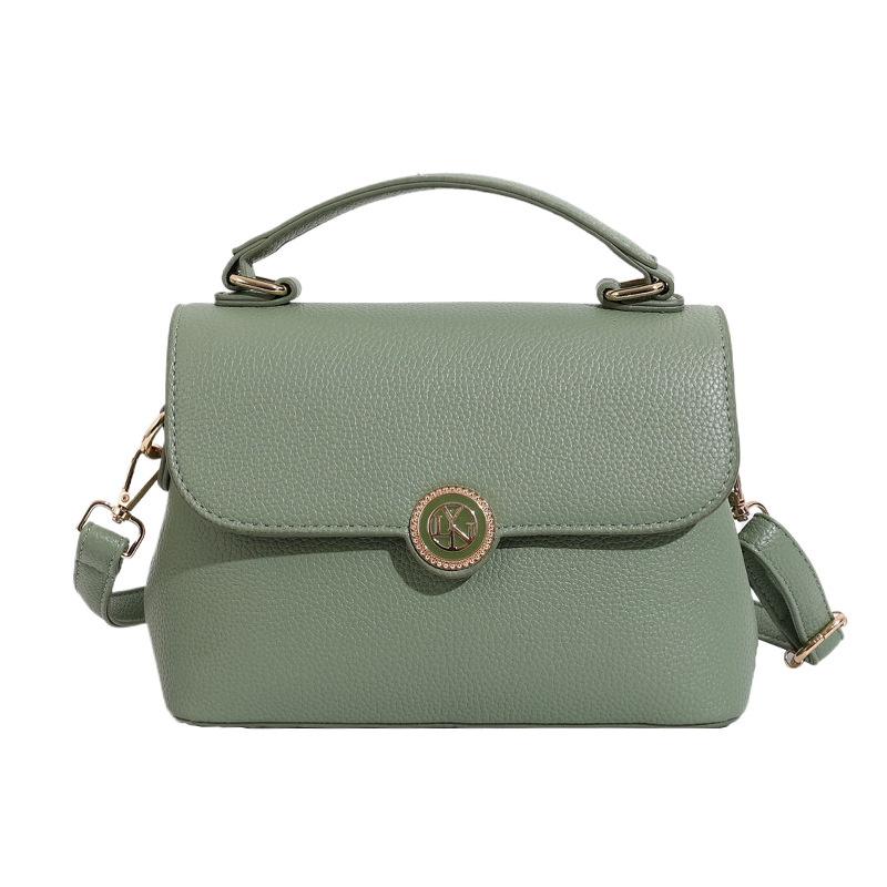 Bolso mujer 2024 nueva textura de moda color sólido bolso de hombro simple estilo occidental color caramelo bolso de mensajero de viaje de viaje