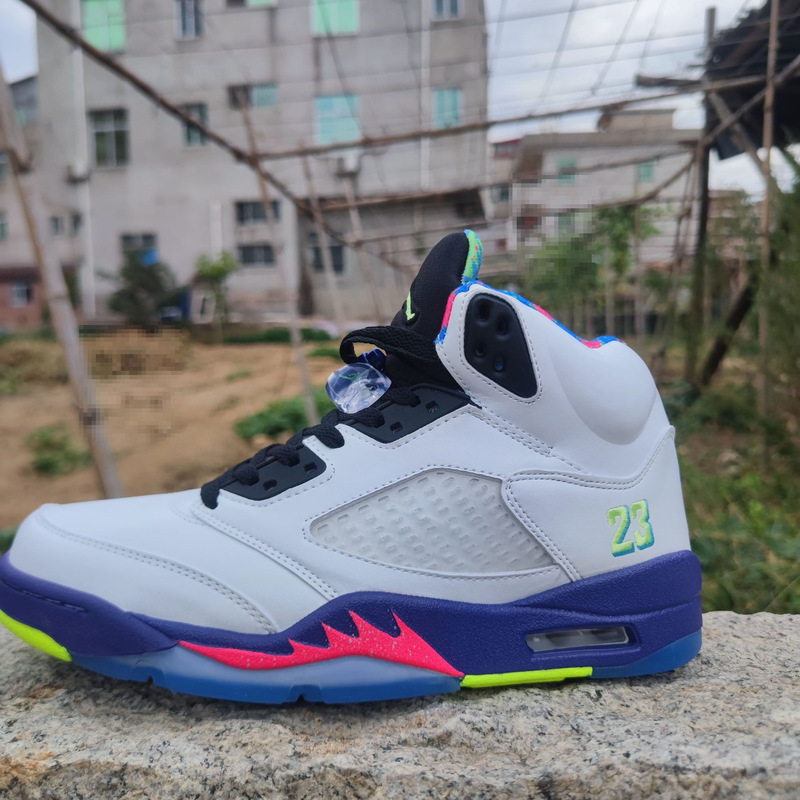 Putian Shoes Aj5 High-Top Rukawa Akashi Red Oreo Black Cicada Wing White Blue Red Purple Mandarin Duck Joe 5 Practical Basketball Shoes