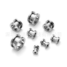 G23  F136双喇叭耳扩外螺纹滑轮耳阔欧美朋克耳穿孔扩耳器