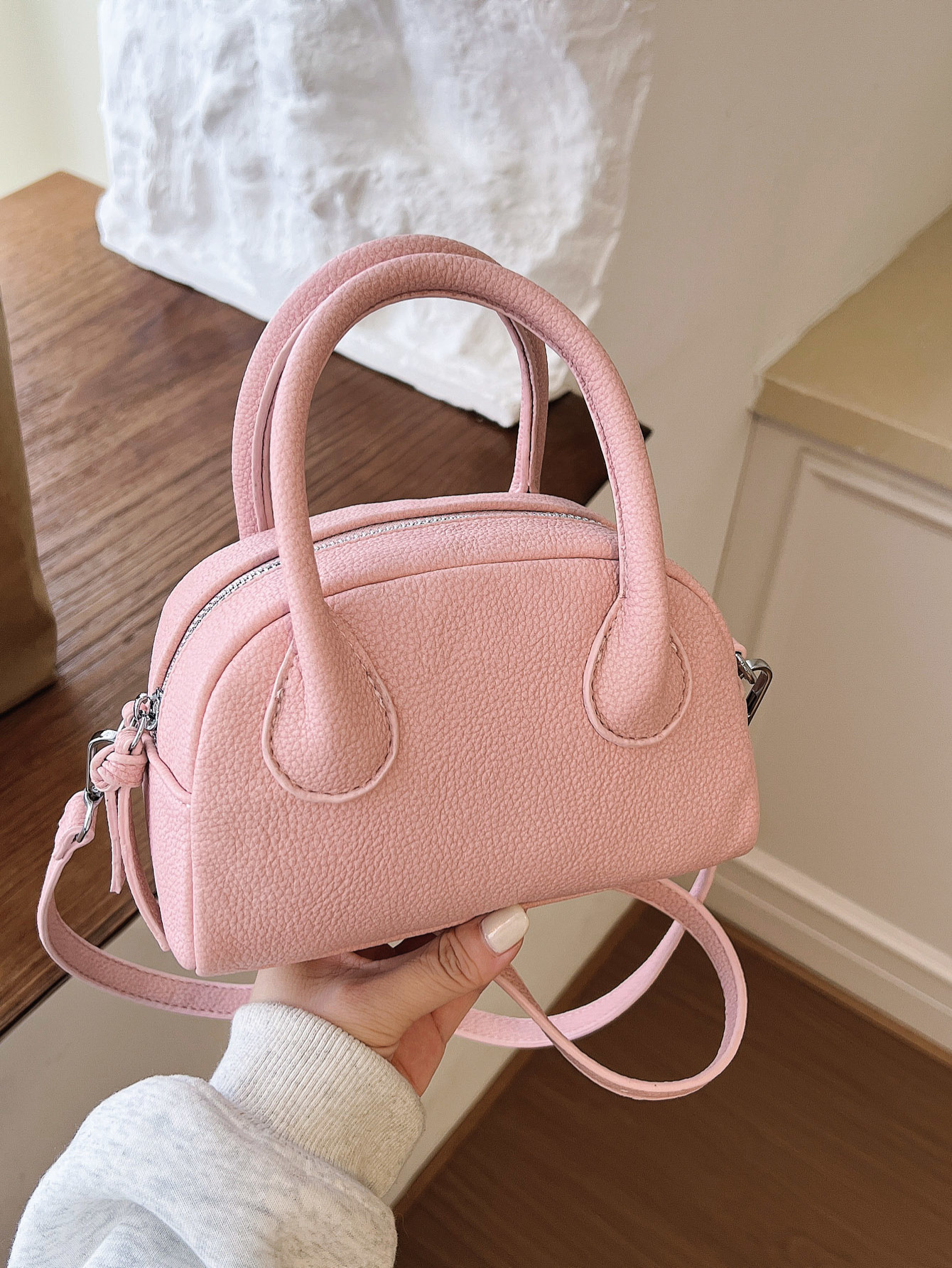 2026 nueva moda ocio personalidad retro estilo extranjero bolso de nicho de diseño de mujer textura bolso de concha de hombro image 8