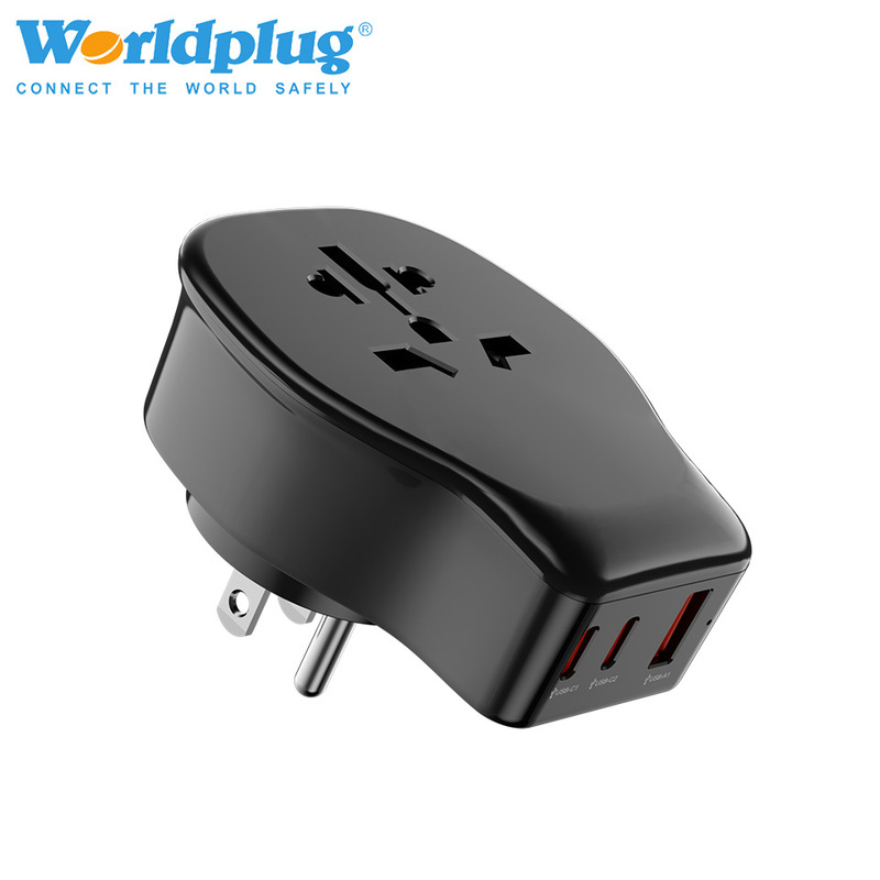 20W American Standard Charging Converter Travel Conversion Plug World Multi-Country to American Conversion Socket Extension Socket