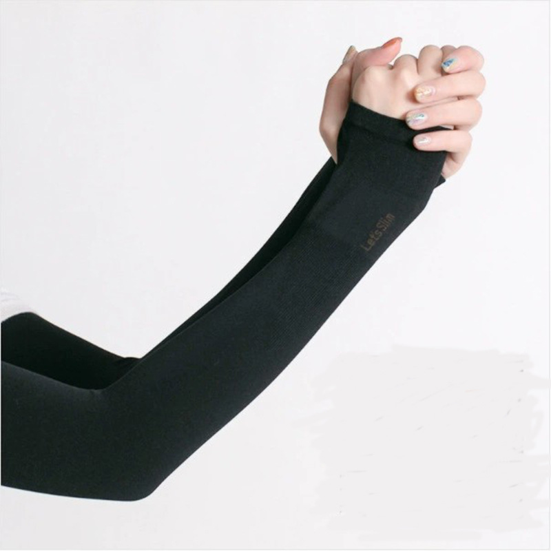 [10 pares] manga de hielo verano protección solar protección uv acampar al aire libre transpirable sudor-absorbente guantes de la manga de la mano Y26