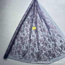现货287新款LC3833款花型10Y起订 婚纱礼服面料 网纱洒金片