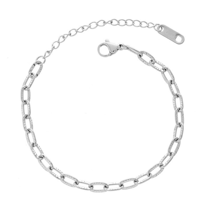 European American High-end Gold Embossed Bracelet, Niche Design, Minimalist Cool Style, Simple And Versatile Thin_voghion.com