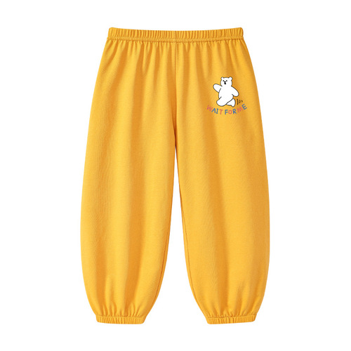 Children's pure cotton mosquito-proof pants summer pants for men and girls 'loose casual sports pants and durable children's pants 2026 new style
