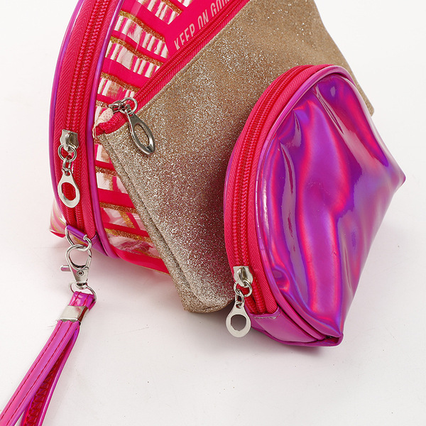 Brand waterproof handheld capacious cosmetic bag for traveling