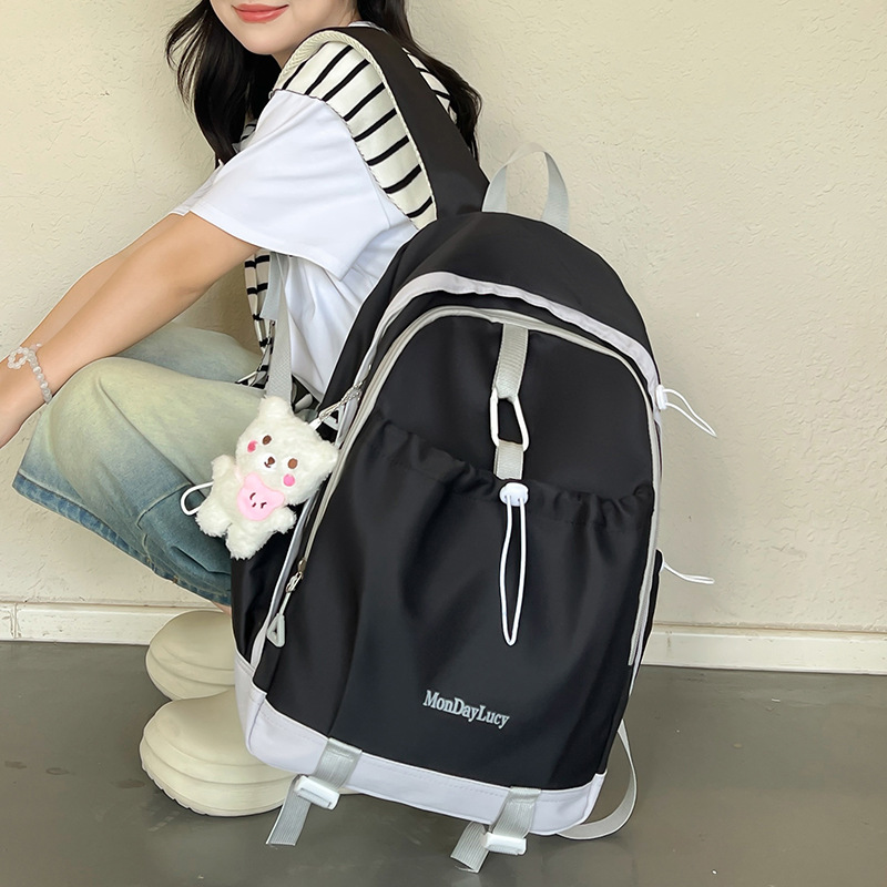 Mochila de gran capacidad para estudiantes de secundaria y preparatoria Nueva mochila de viaje casual de todo fósforo Mochila de viaje de clase de moda al por mayor