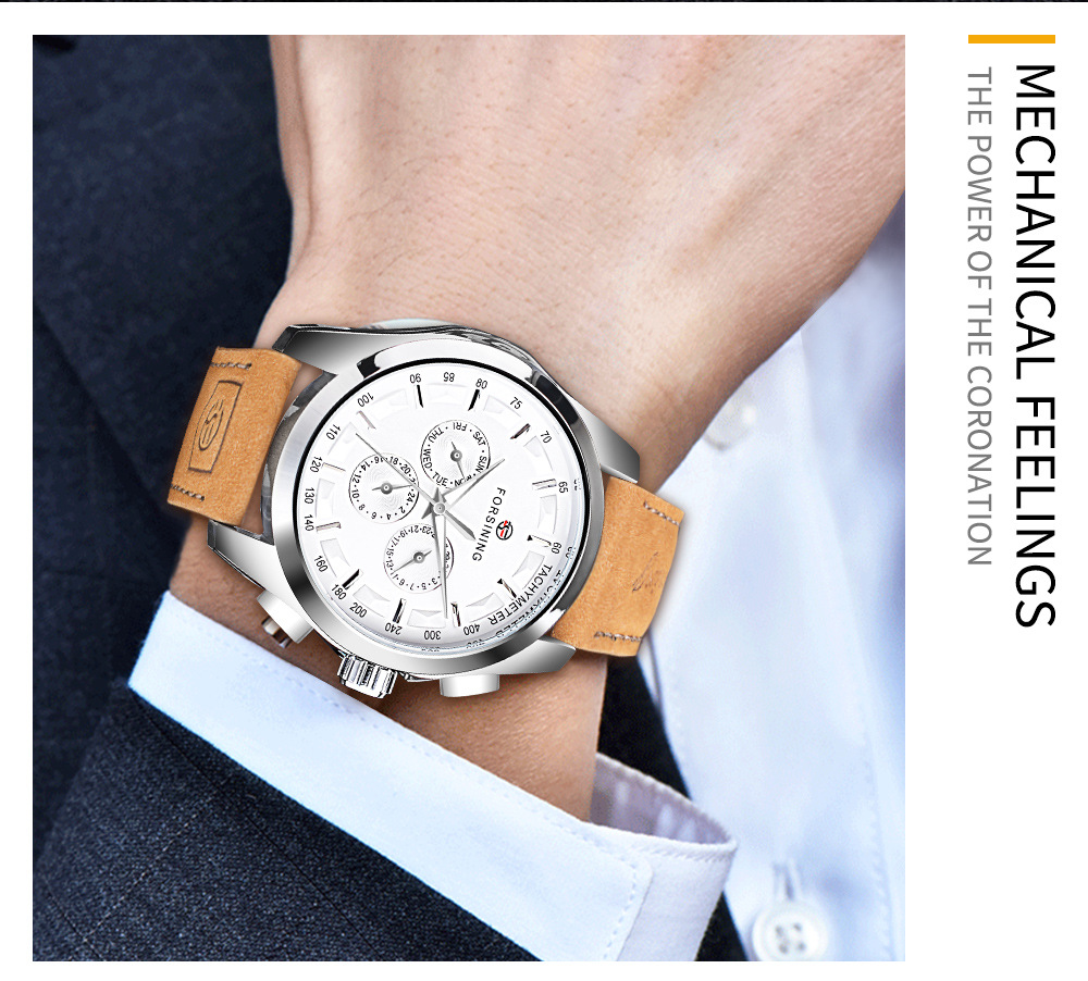 Men's Mechanical Watch Automatic Functional Glow In The Night_voghion.com