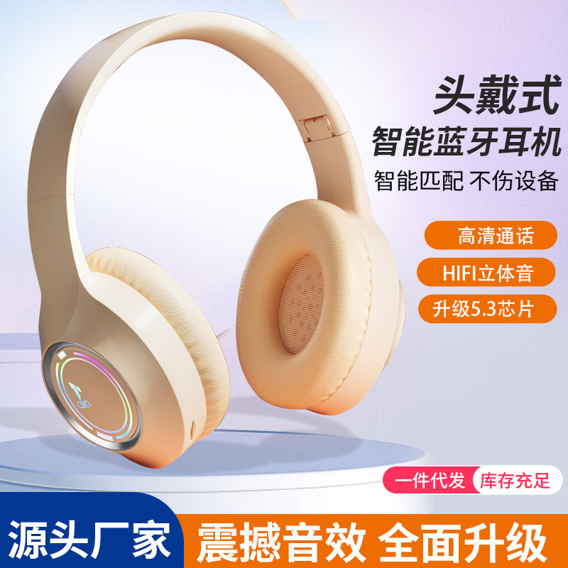 跨境m3头戴式耳机机高颜值无线电竞游戏蓝牙耳麦5.0电竞风|undefined