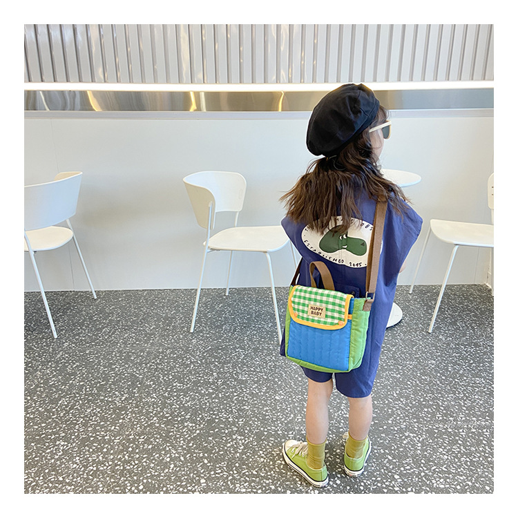 Fashion Plaid Square Zipper Backpack display picture 3