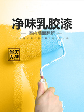 乳胶漆室内自刷家用白色水泥漆内墙漆墙面漆修复彩色油漆涂料小桶