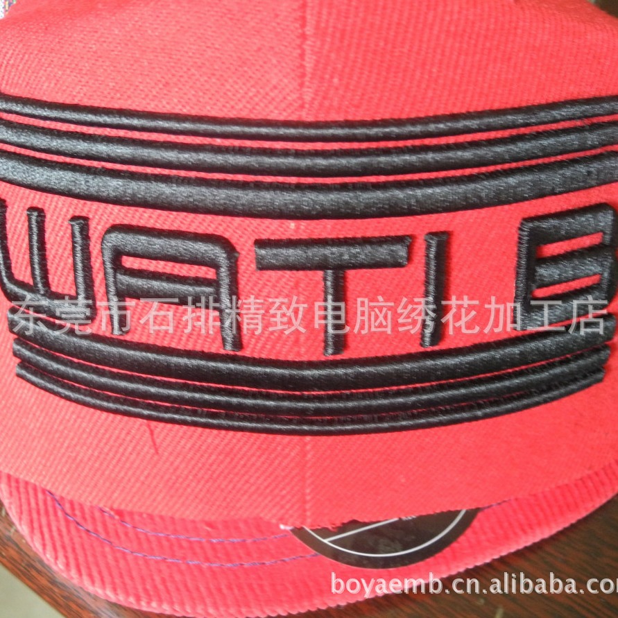 供应平板帽 3D立体绣花 欢迎客户咨询订购