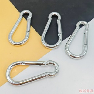 Stainless steel lock buckle spring buckle mountaineering insurance safety buckle chain buckle sunshade net accessories No. 8 without wire
