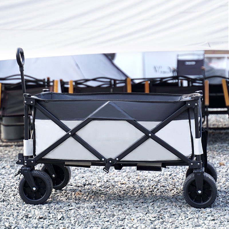 Campsite vehicle outdoor foldable trailer picnic travel hand-pulled cart foldable portable camping push cart camping car