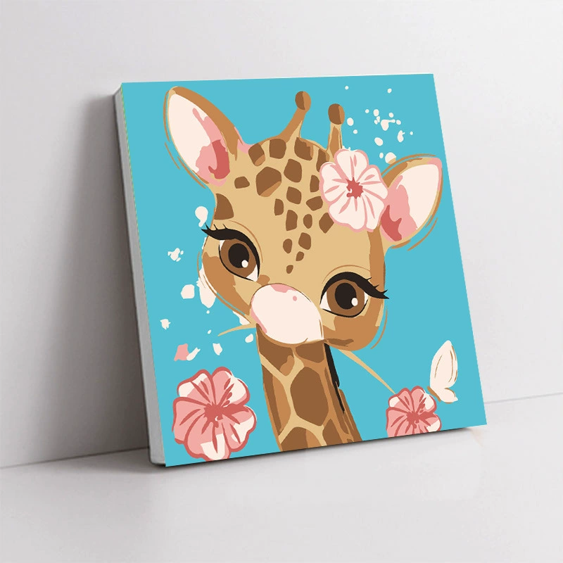 Handmade Acrylic Canvas Art Print, Square 20×20 / 30×30 cm, Sealed Backing, Giftable Designs