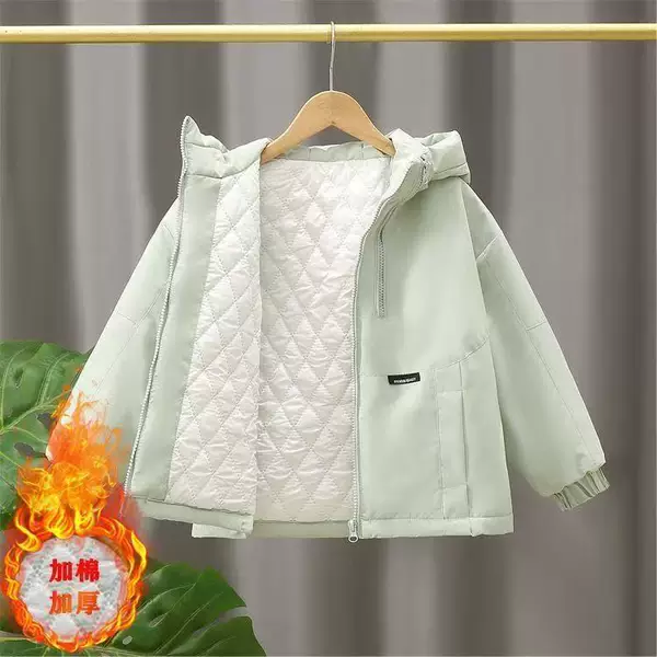 Girls' Casual Jacket Spring and Autumn 2026 New Model Children's Hooded Top Korean Style Loose Fit Stylish Jacket for Older Kids
