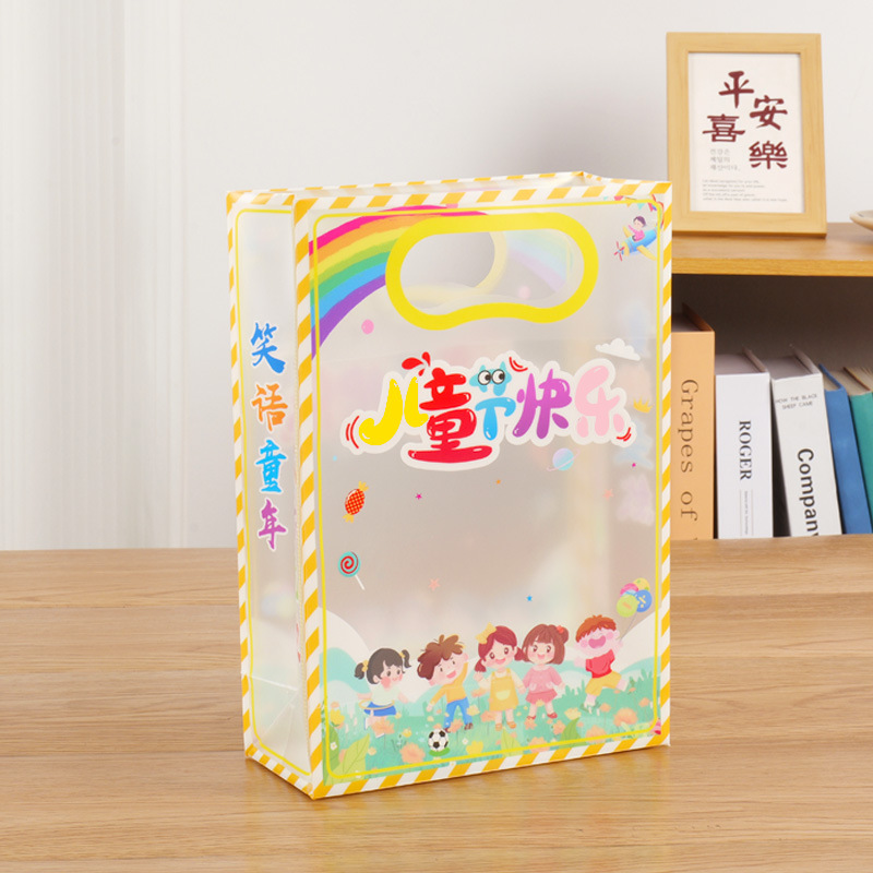 Bolsa de regalo de graduación, bolsa transparente de PP, bolsa de regalo de cumpleaños para el jardín de infantes, bolsa de regalo para quienes figuran en el listado de honor, la inocencia infantil preservada.