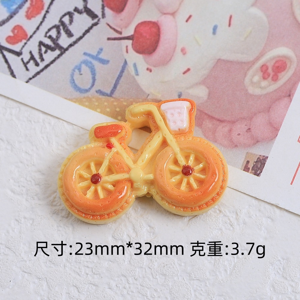 漫画の掘削機のビスケットの食事はdiyクリームゴムの樹脂の小さい部品の穴の靴のボタンのアクセサリーの材料を遊んで卸売りを包みます。