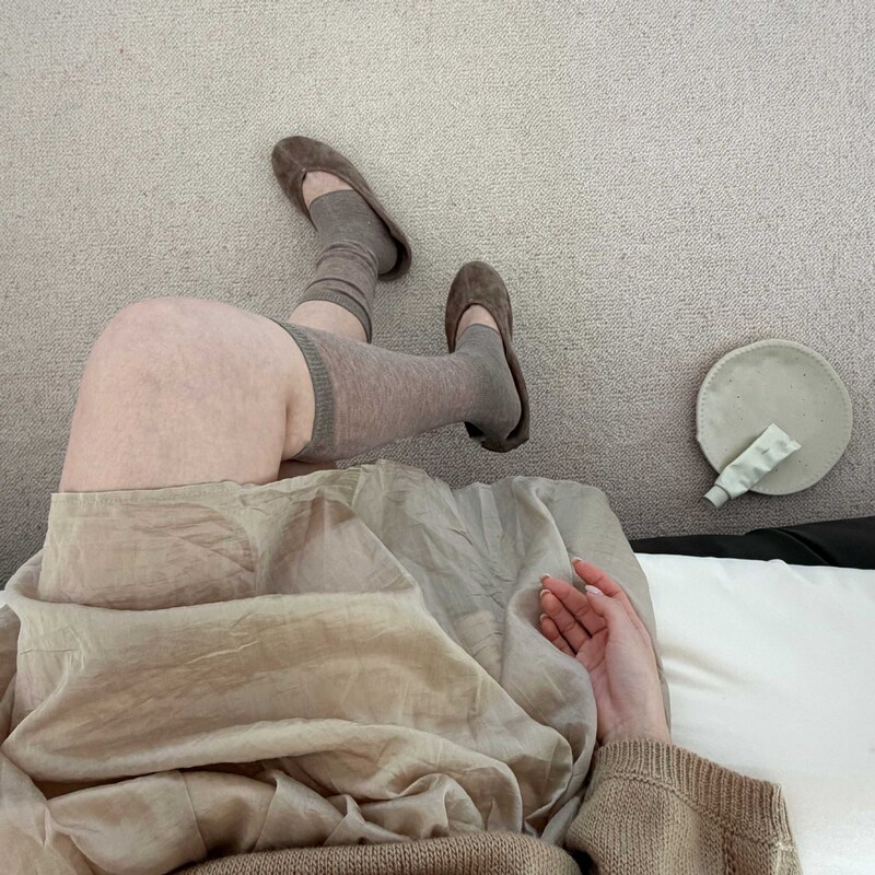 40-Count Ultra-Soft Xinjiang Long-Staple Cotton Summer Thin Style Slouchy Footless Leg Warmers with a Lazy Feel and Mesh Stitching Calf Socks 40-Count Ultra-Soft Xinjiang Long-Staple Cotton Summer Thin Style Slouchy Footless Leg Warmers with a Lazy Feel and Mesh Stitching Calf Socks