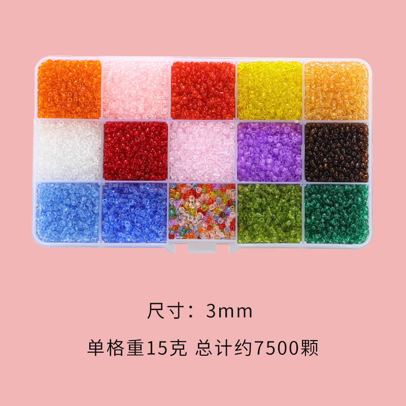 Cuenta de arroz cuentas sueltas cuentas letras perlas imitación de perlas hechas a mano DIY accesorios de joyería material caja de paquete image 21