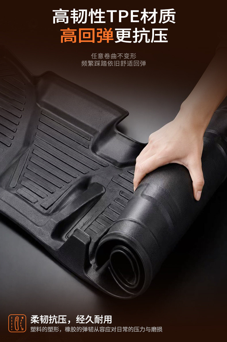 SRM Xinyuan E3L/E3 Full-Coverage Specialized New Energy Cargo Version Trunk Mat Passenger TPE Trunk Mat
