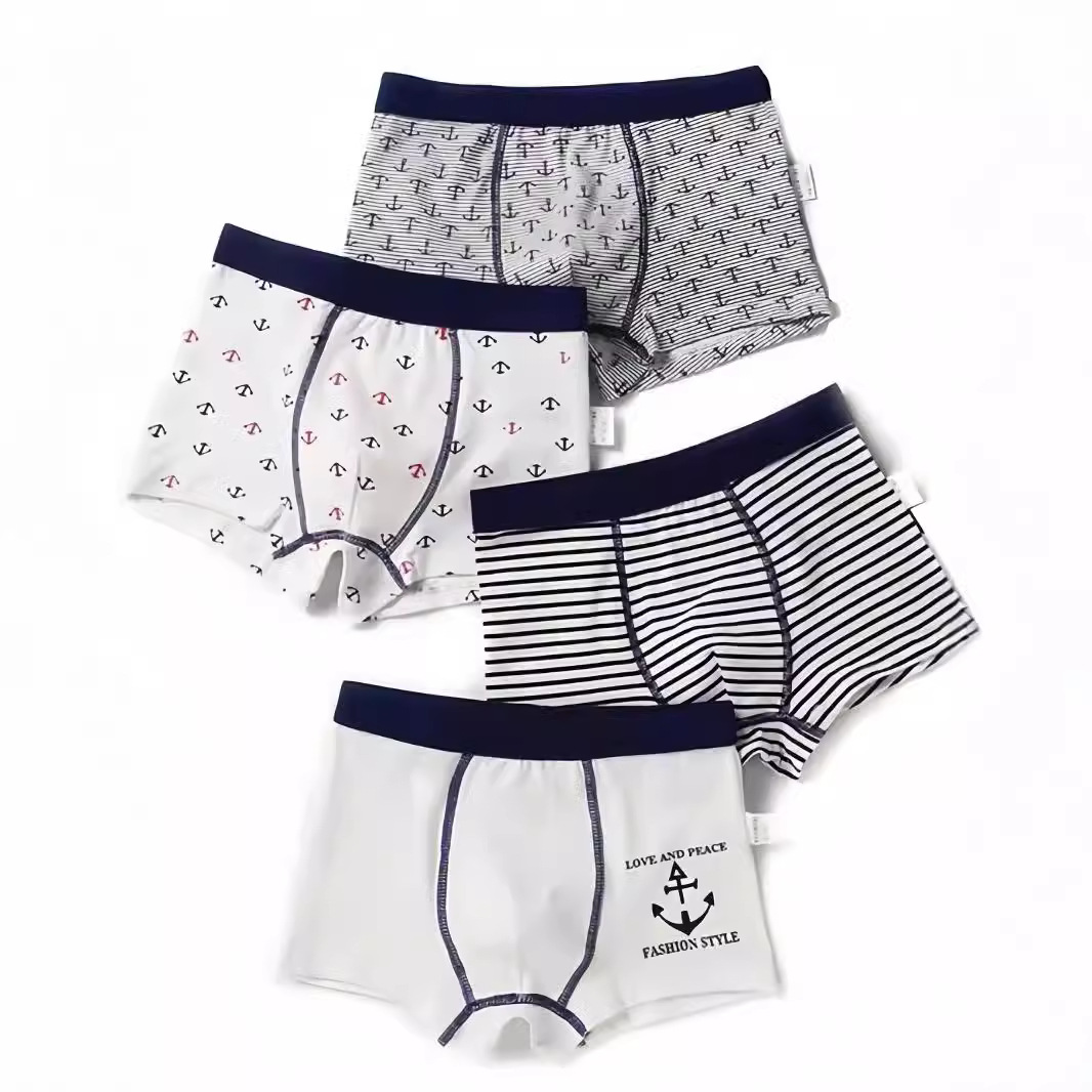 Cool Boy Class a Children's Underwear Wholesale Seamless Boneless Baby Cartoon Boxer Boys' 95% Cotton Shorts