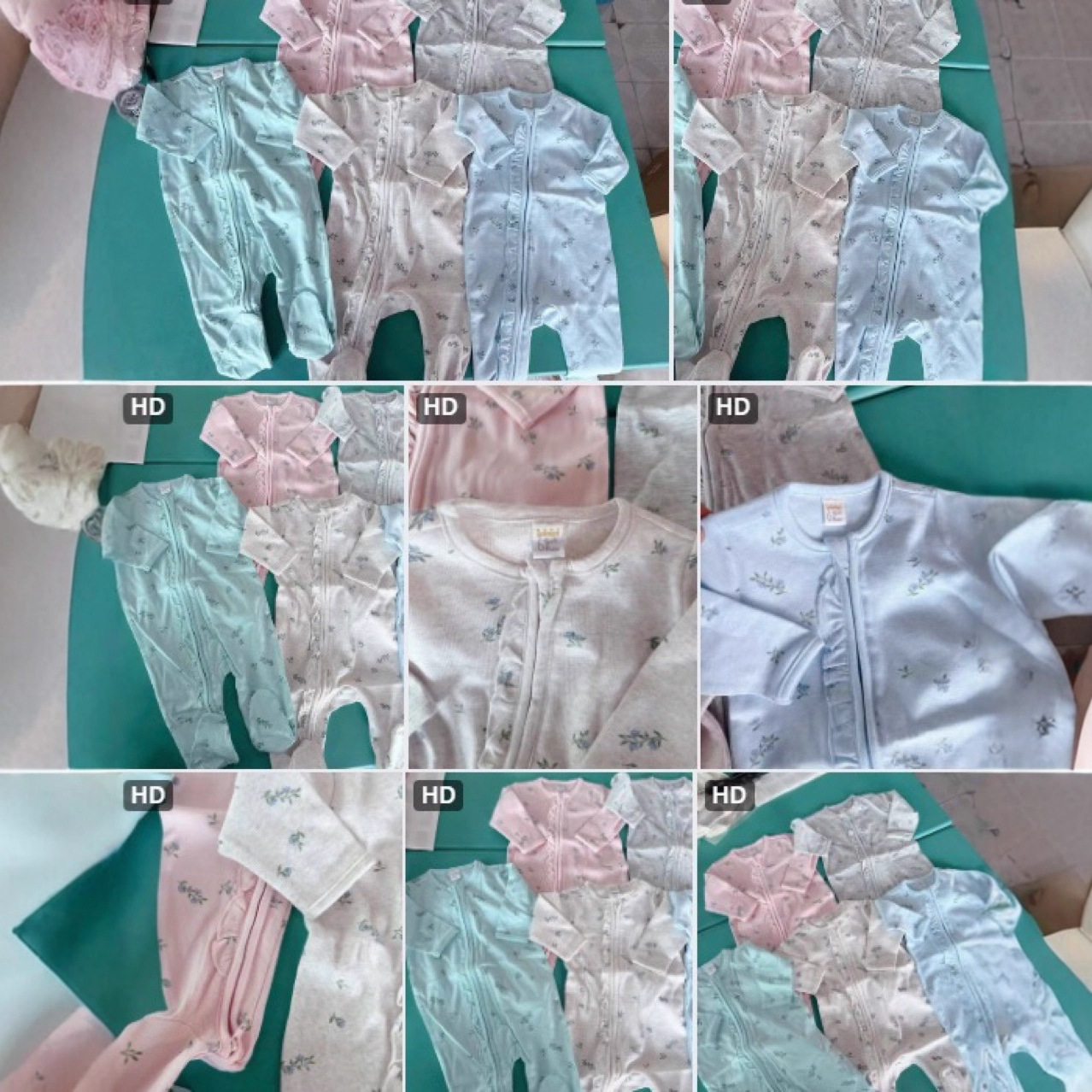 New Style Infant Double-Zipper Jumpsuit Baby Long-Sleeved Footed Romper Newborn Pure Cotton Children's Clothing