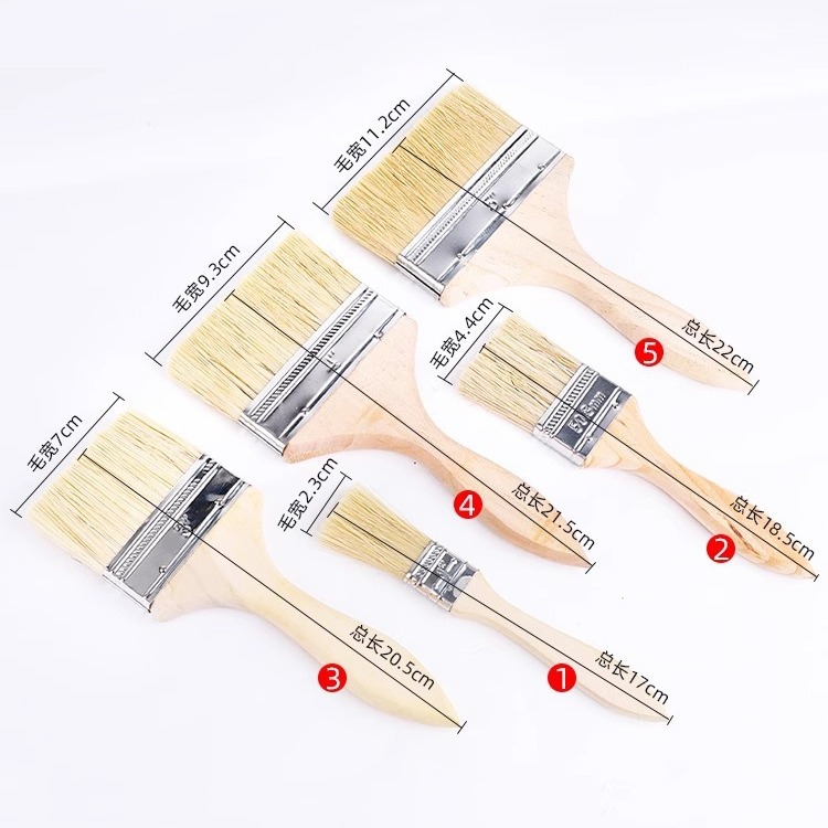 cepillo de madera gruesa cepillo de pintura gris cepillo de pared herramientas cepillo de plástico cepillo de plantación de cerdas cepillo de rayón de punta de molienda completa