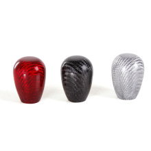 汽车改装配件 碳纤维排档头 短款鸭蛋形状碳纹波棍头自动挡档把头