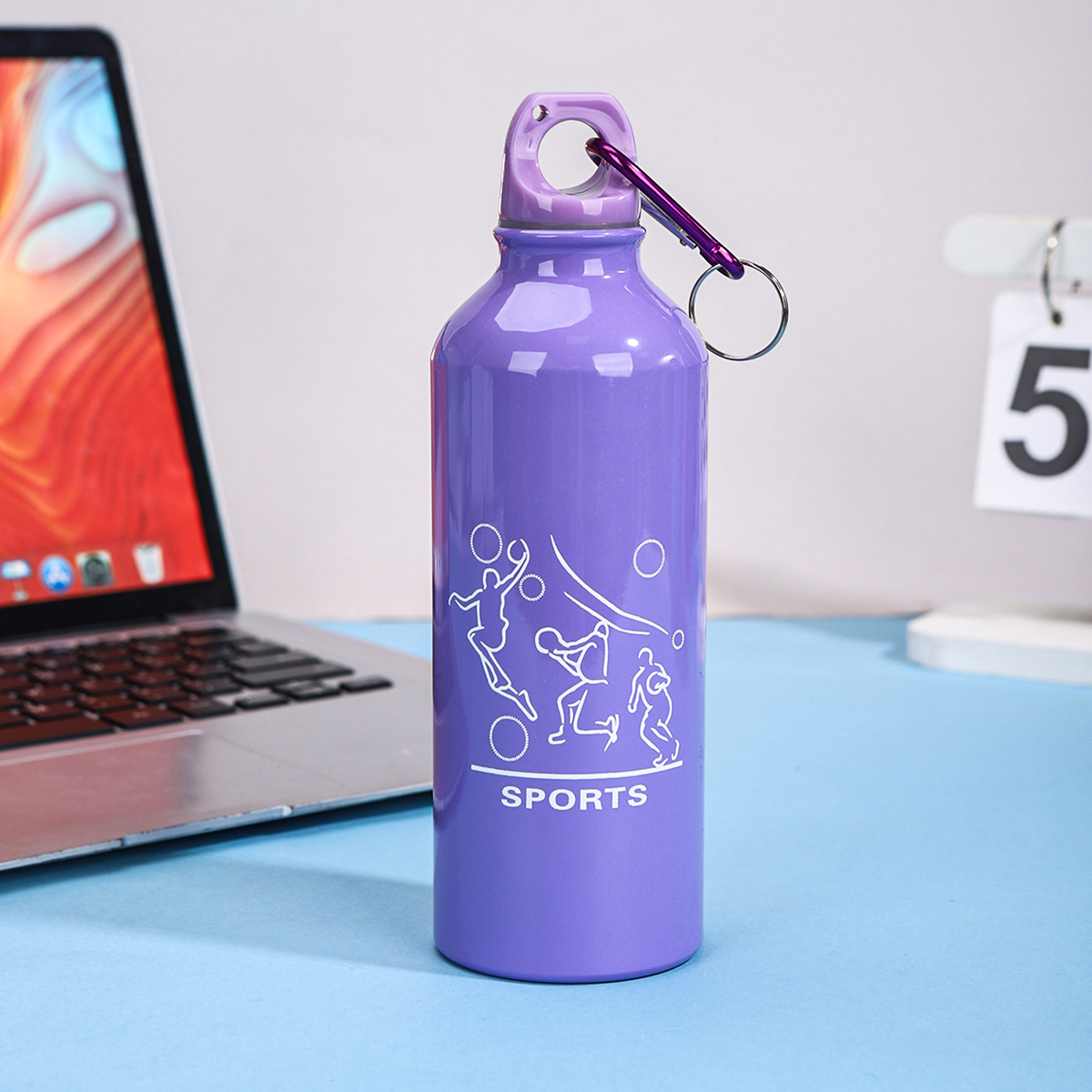 Nuevo simple taza de aluminio portátil de gran capacidad para niños y niñas ciclismo alpinismo botella de regalo taza LOGO al por mayor