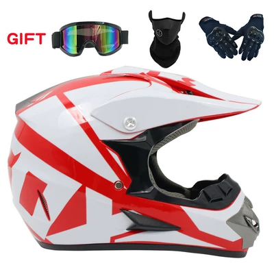 Motosiklet kaskı (dəbilqə) – gloves - red-and-white-21-goggles-mask-black-gloves-s