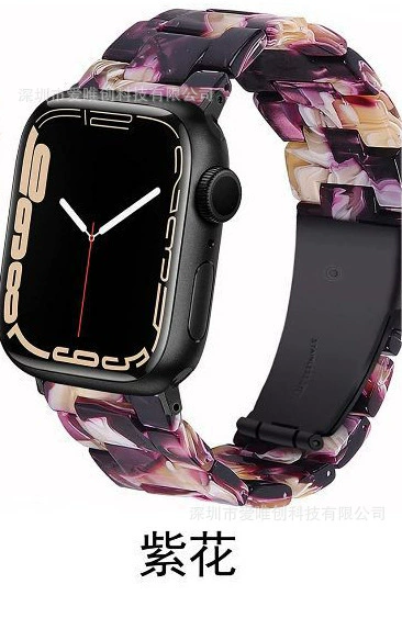 [Совместимый с Apple Watch7/7s/8/9 смола браслет смола跨境 экологичный iwatch браслет]